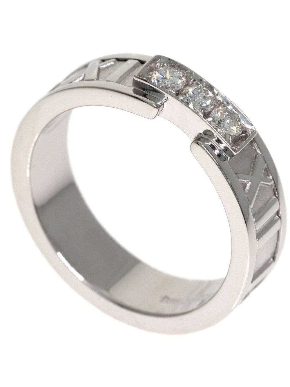Tiffany & Co Atlas Diamond Ring 18k White Gold